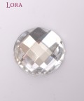 Kristal Yuvarlak Taş 20mm18 mm
