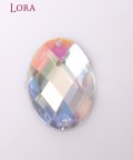 Kristal Oval Taş 25 mm - 10523