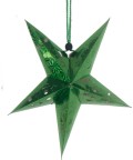 Yeşil Yıldız Yılbaşı Ağacı Süsü