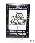 Pleksi Pasta ve Cupcake Yazıları Nişan Hatırası  - 17047