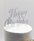 Pleksi Pasta ve Cupcake Yazıları Happy Birthday  - 17058