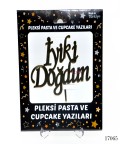 Pleksi Pasta ve Cupcake Yazıları İyiki Doğdun 