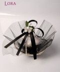 Siyah Oval Tel Sepet - 22340