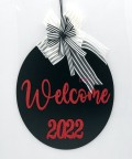 Ahşap Kapı Süsü Welcome 2022 - 54287