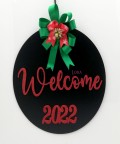 Ahşap Kapı Süsü Welcome 2022 - 54290