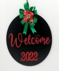 Ahşap Kapı Süsü Welcome 2022 - 54290