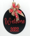 Ahşap Kapı Süsü Welcome 2022 - 54292