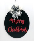 Ahşap Kapı Süsü Merry Christmas - 54298